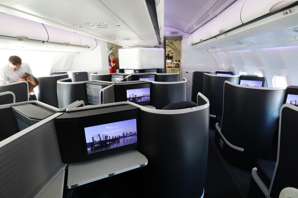 Virgin Australia business class – Cabin