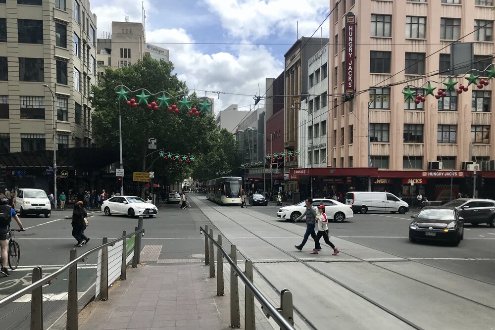 Melbourne CBD street scene