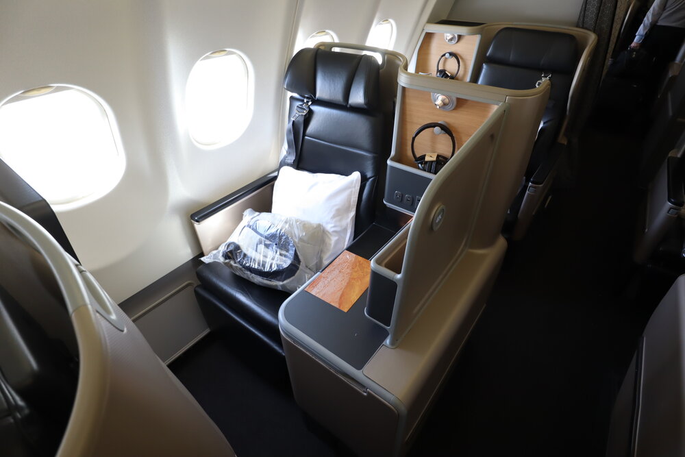 Qantas business class – Seat 4K