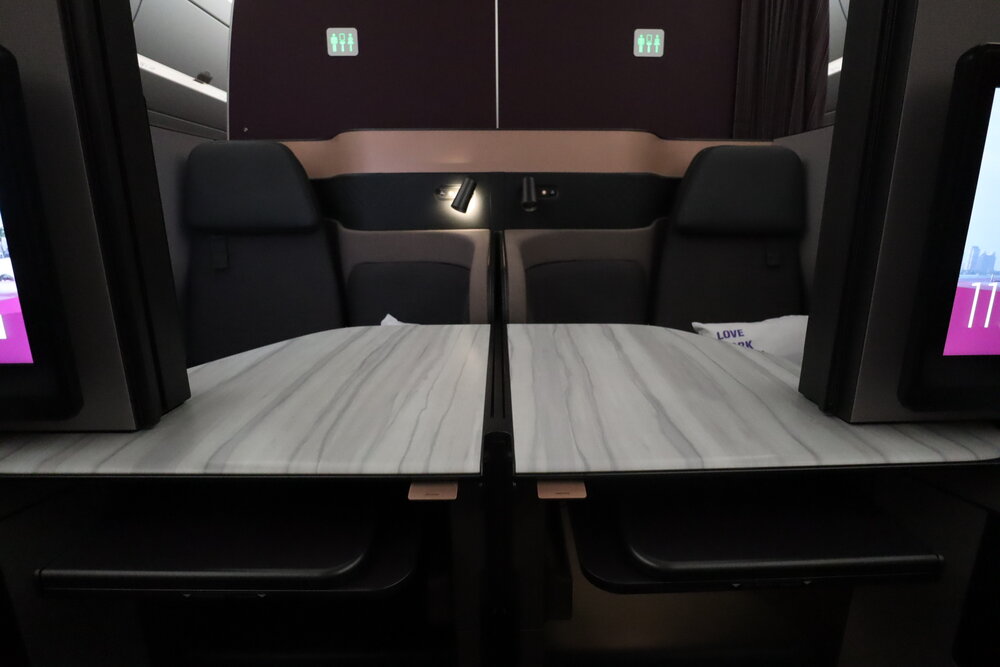 Qatar Airways A350 Qsuites business class – Four-person seats