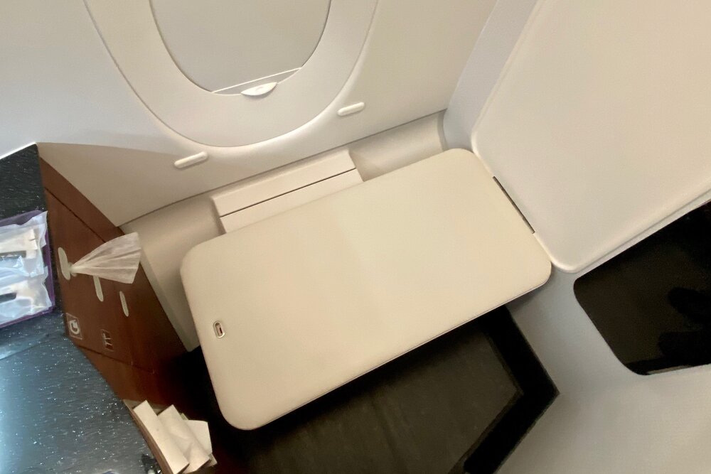 Qatar Airways A350 Qsuites business class – Restroom