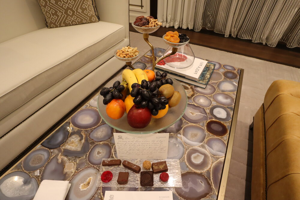 St. Regis Astana – Welcome snacks