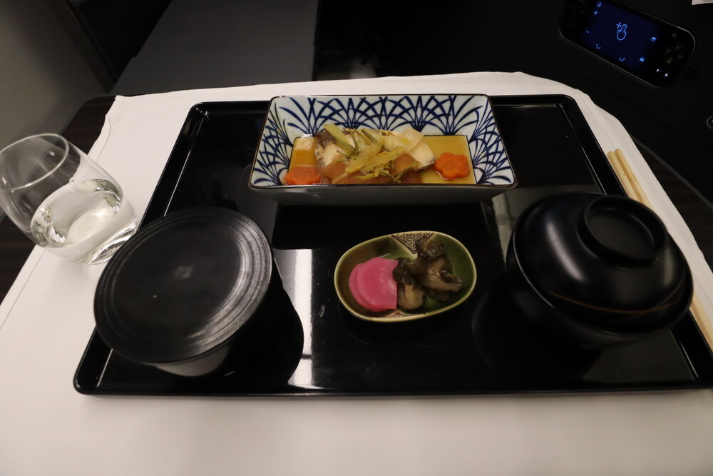 ANA 777 new business class – Japanese main course