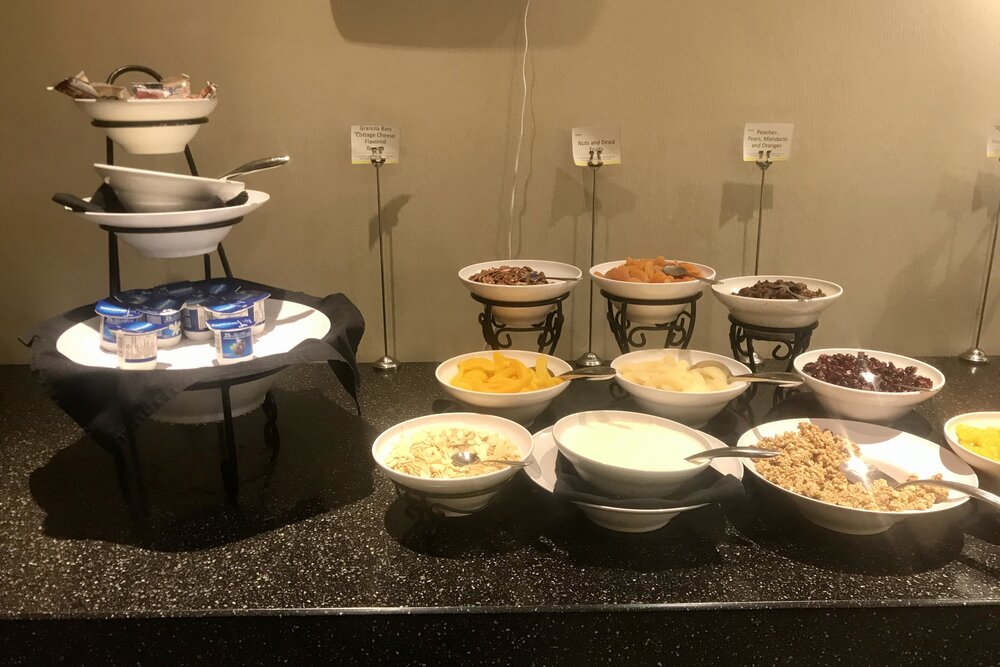 Westin Nova Scotian – Continental cold breakfast spread