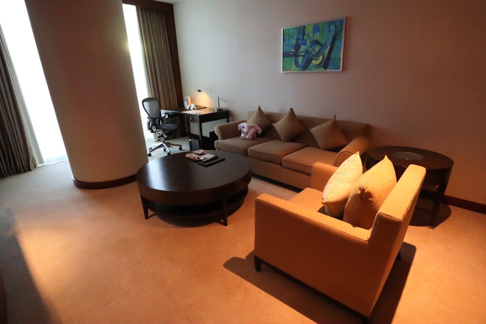 JW Marriott Marquis Doha City Center – Deluxe King Suite living room