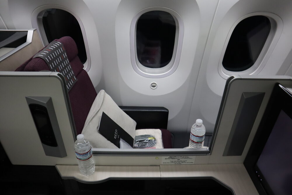 Japan Airlines business class – Seat 1A