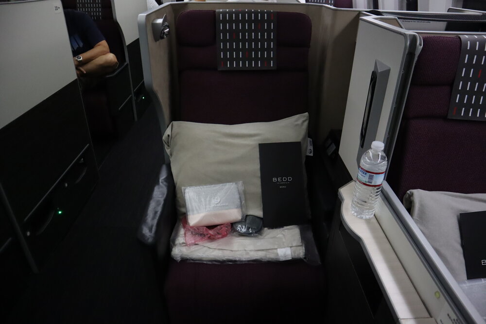 Japan Airlines business class – Seat 1C