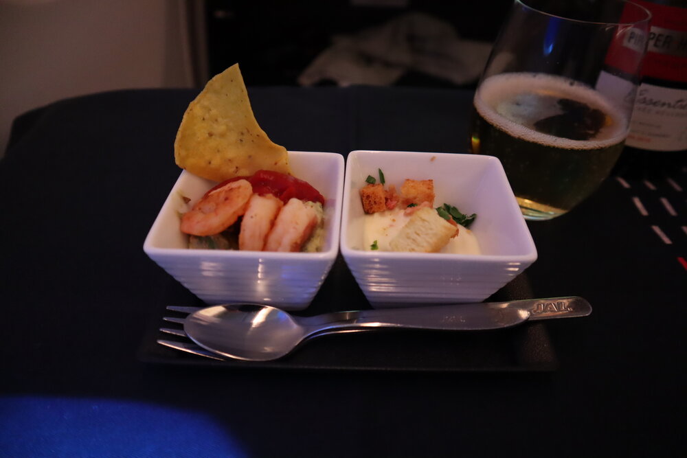 Japan Airlines business class – Amuse bouche