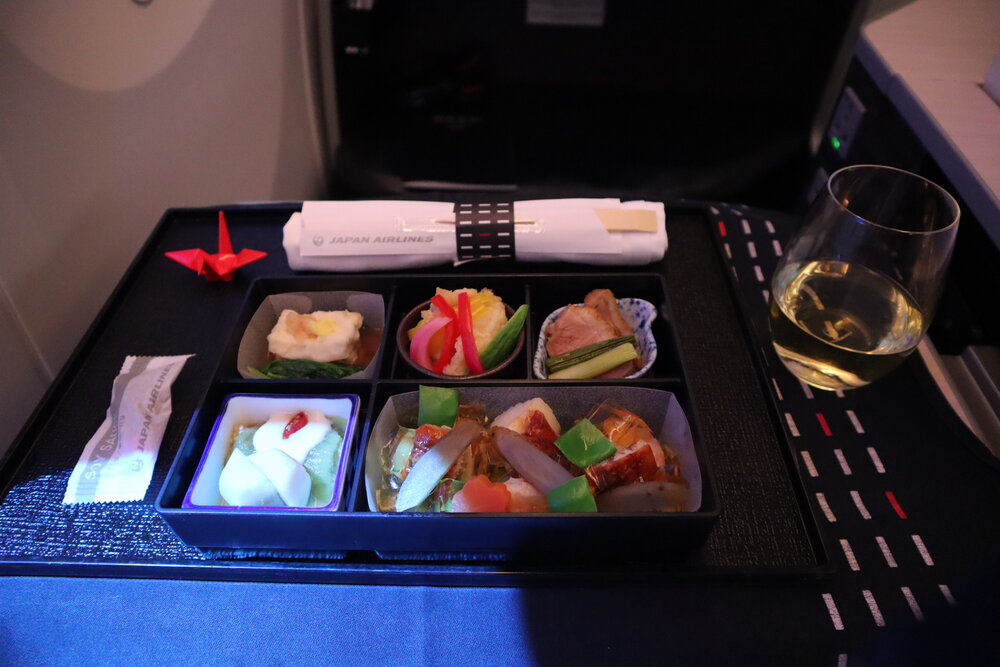 Japan Airlines business class – Bento box appetizer