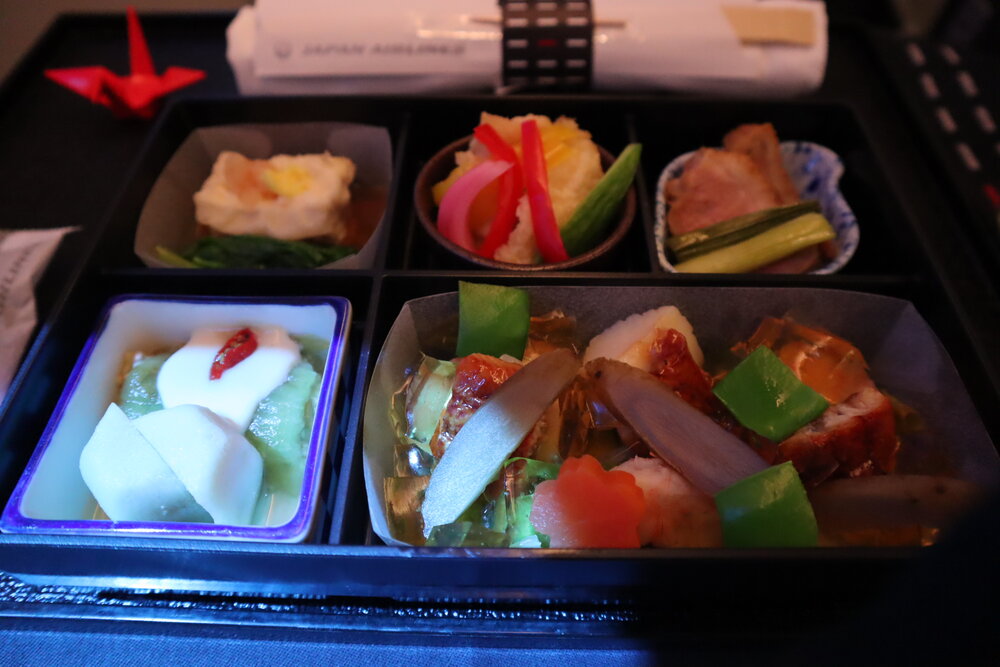 Japan Airlines business class – Bento box appetizer