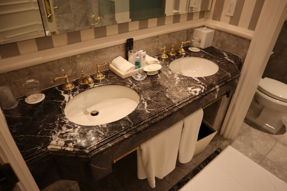 St. Regis New York – Madison Suite master bathroom sinks