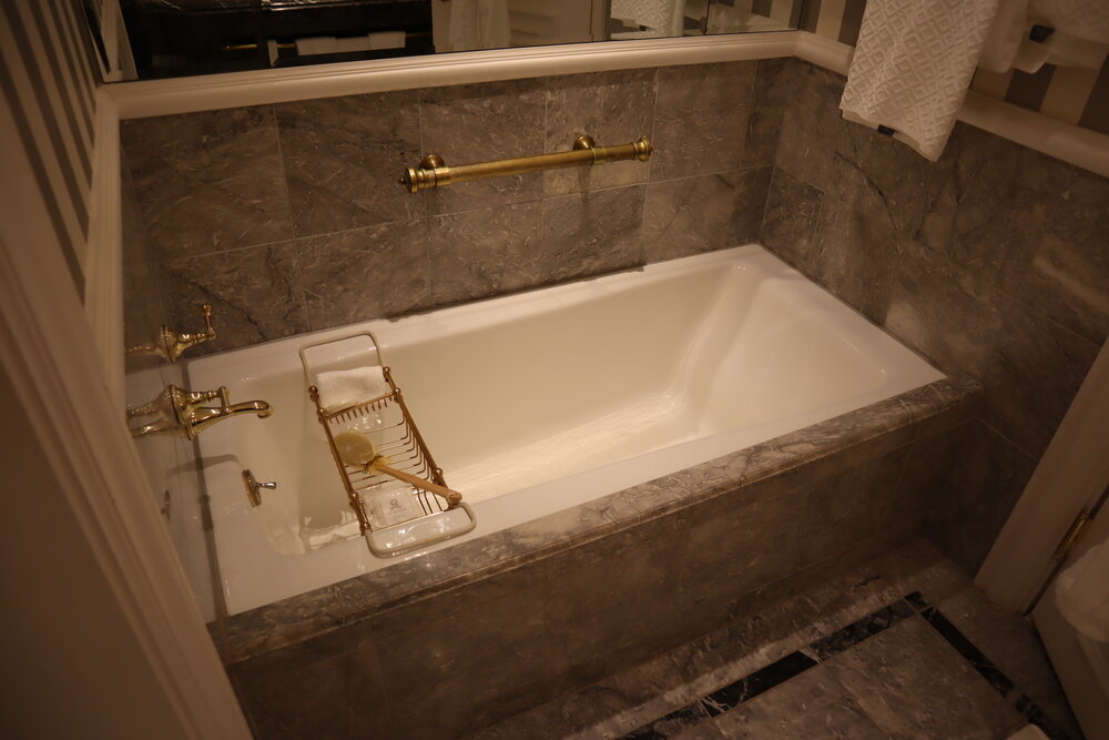 St. Regis New York – Madison Suite master bathroom bathtub