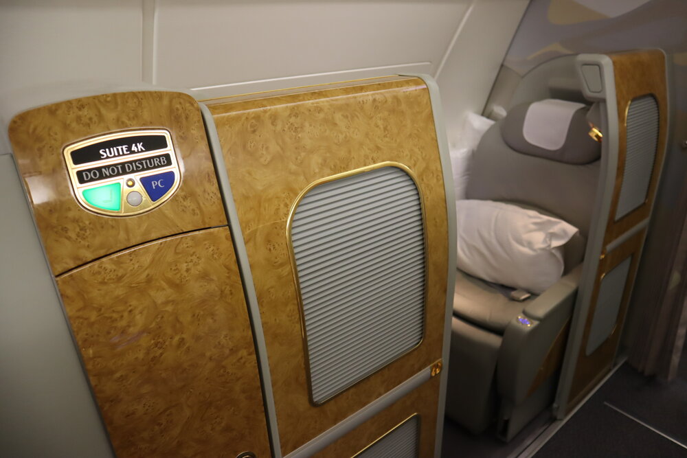 Emirates A380 First Class – Window seat