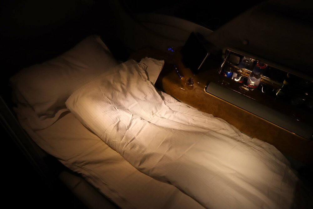 Emirates A380 First Class – Bed