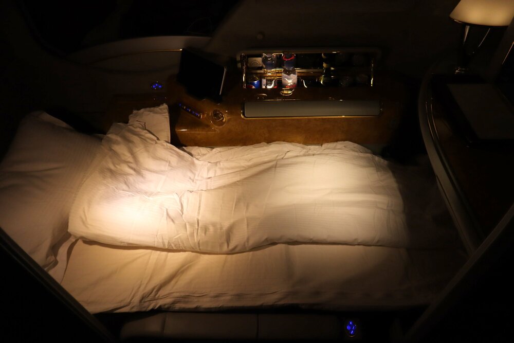 Emirates A380 First Class – Bed