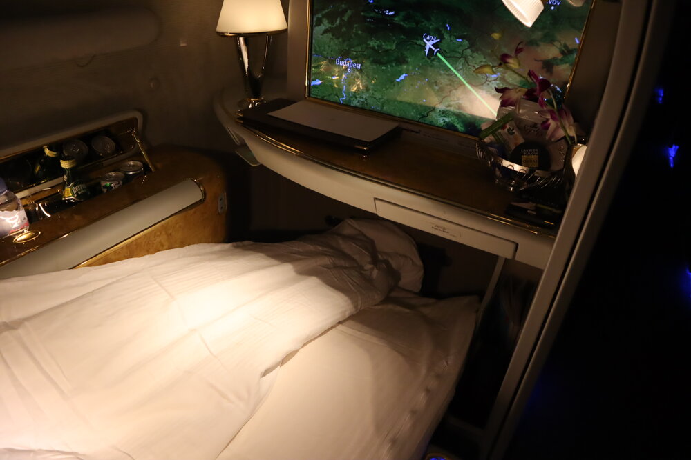 Emirates A380 First Class – Bed