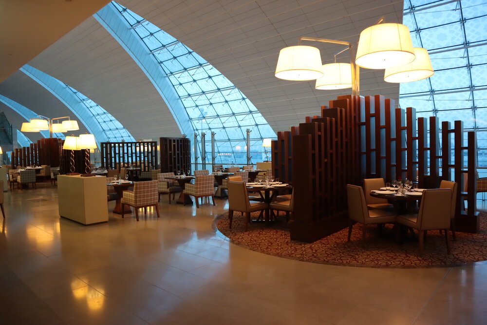 Emirates First Class Lounge (Concourse A) – Sit-down dining