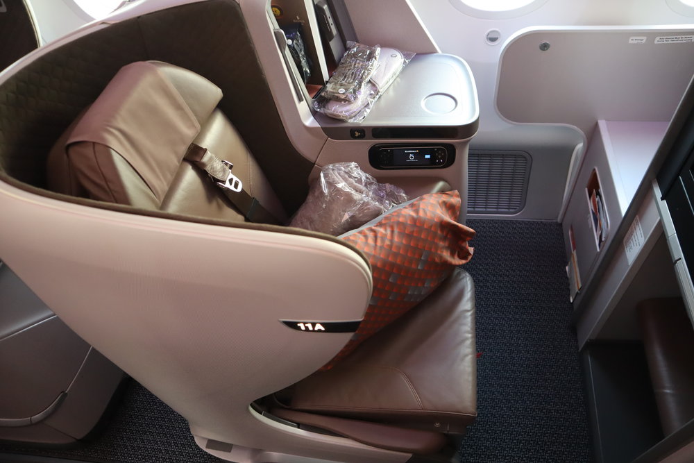 Singapore Airlines 787-10 business class – Seat 11A