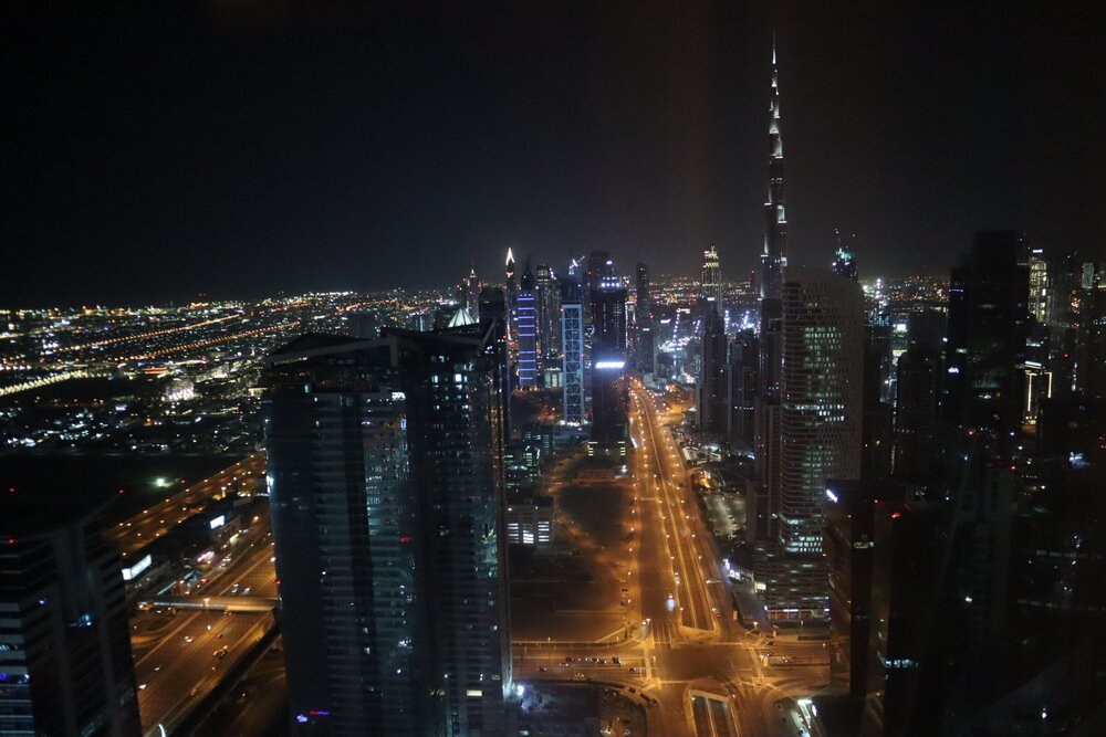 View of the Burj Khalifa from the JW Marriott Marquis Dubai