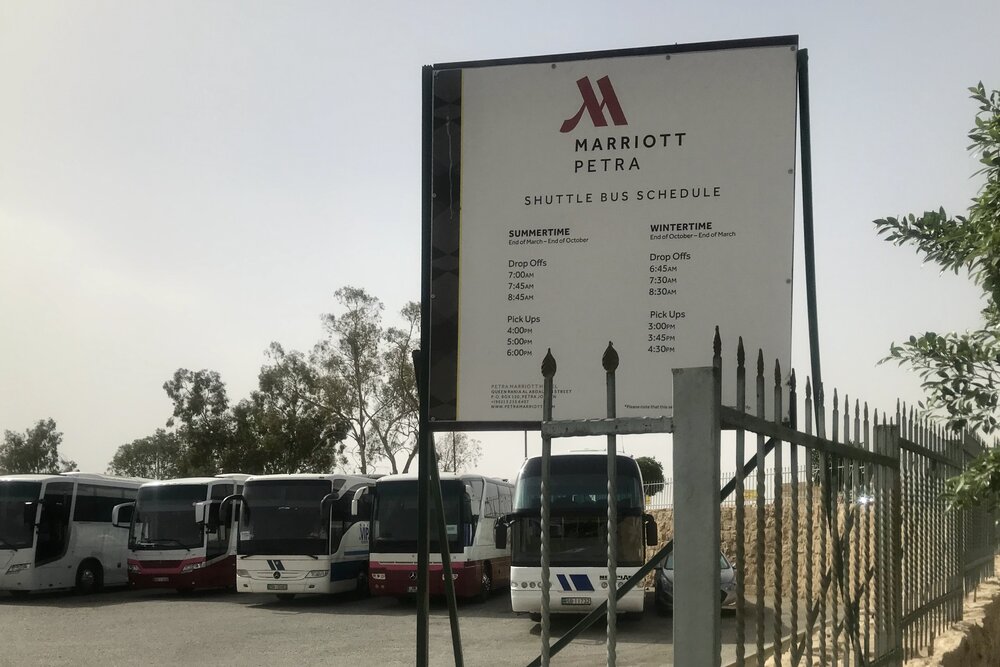 Petra Marriott Hotel – Shuttle bus schedule