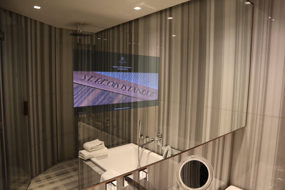 St. Regis Istanbul – St. Regis Suite bathroom television