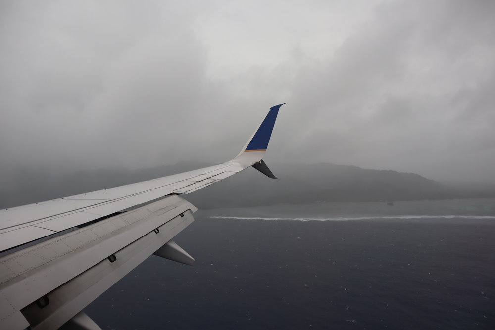 United Flight 155 – Views on approach to Kosrae