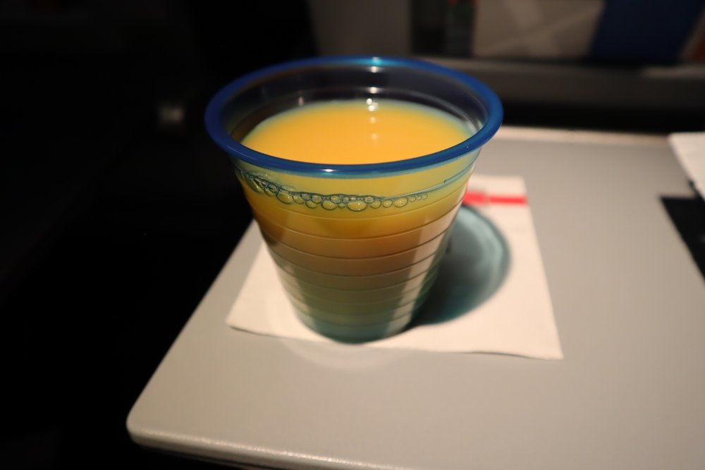 United Flight 155 – Orange juice