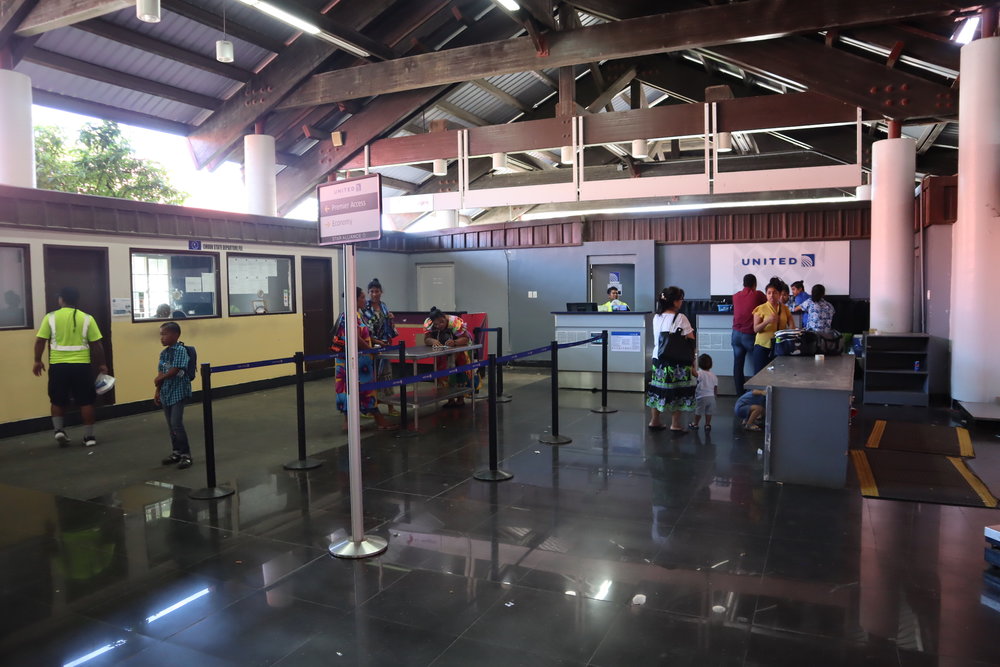 Chuuk International Airport – United check-in desk