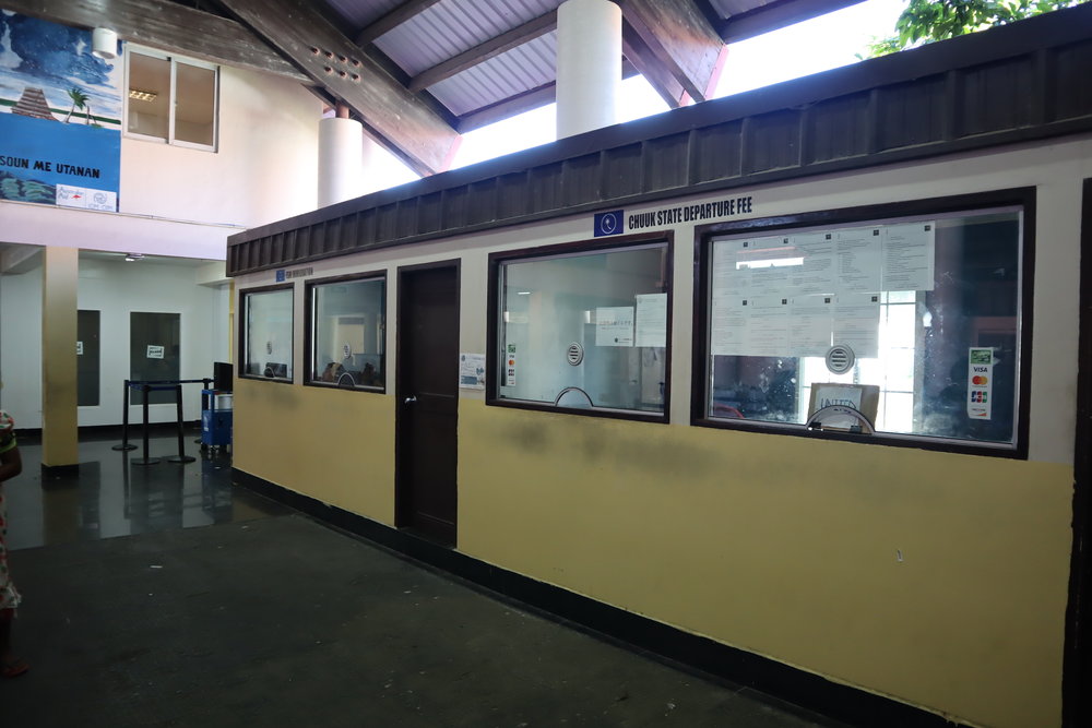 Chuuk International Airport – Departure fee desk