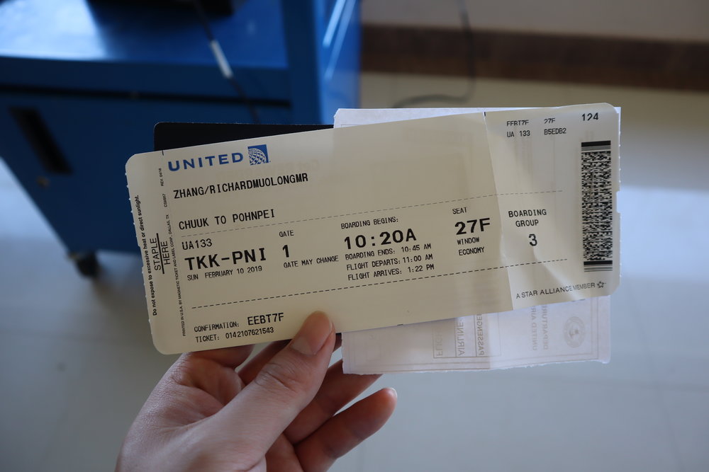 United Flight 133 boarding pass