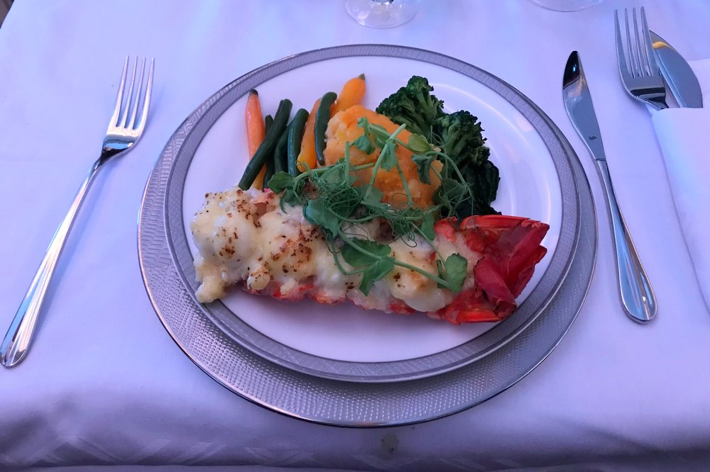 Singapore Airlines Suites Class – Lobster Thermidor