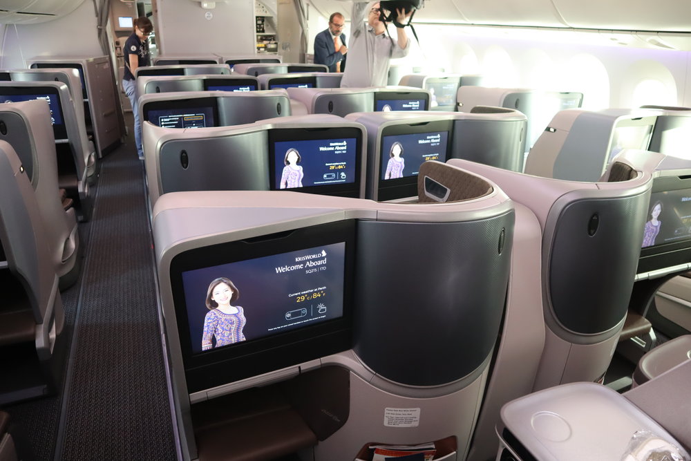 Singapore Airlines 787-10 business class – Cabin