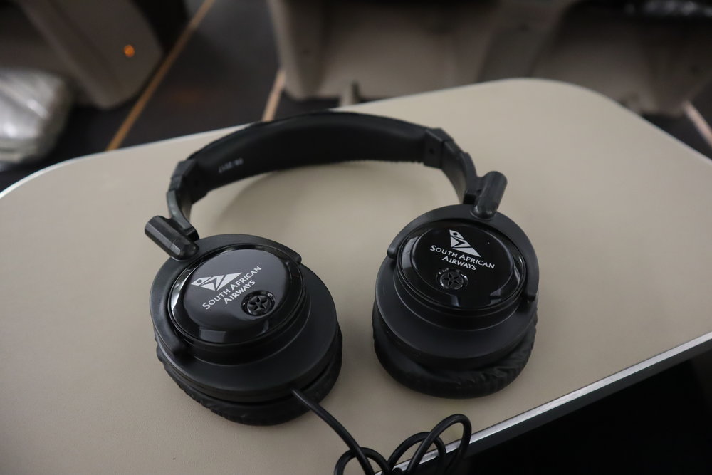 South African Airways business class – Headphones