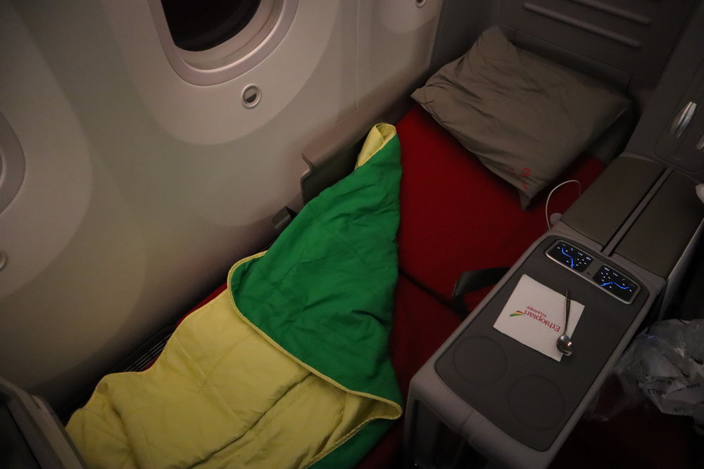 Ethiopian Airlines business class – Bed