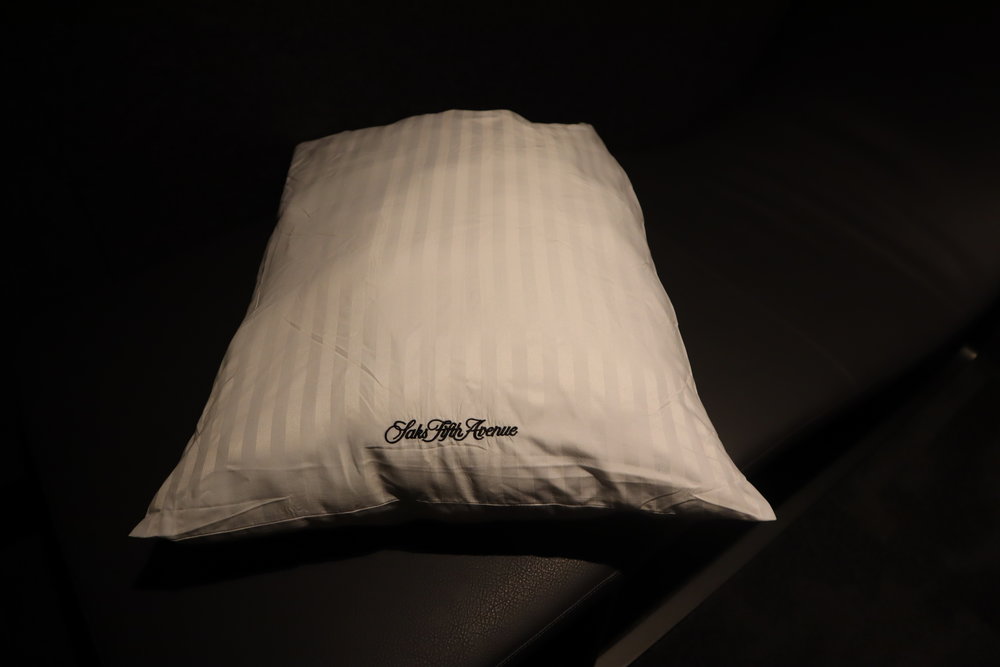 United Polaris Lounge Newark – Saks Fifth Avenue pillow