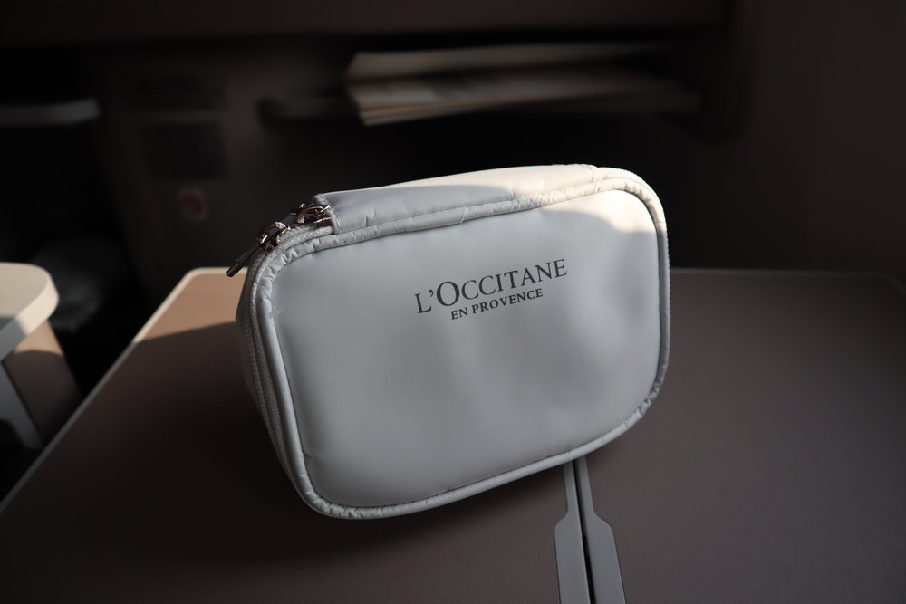 Air China business class – L’Occitane amenity kit