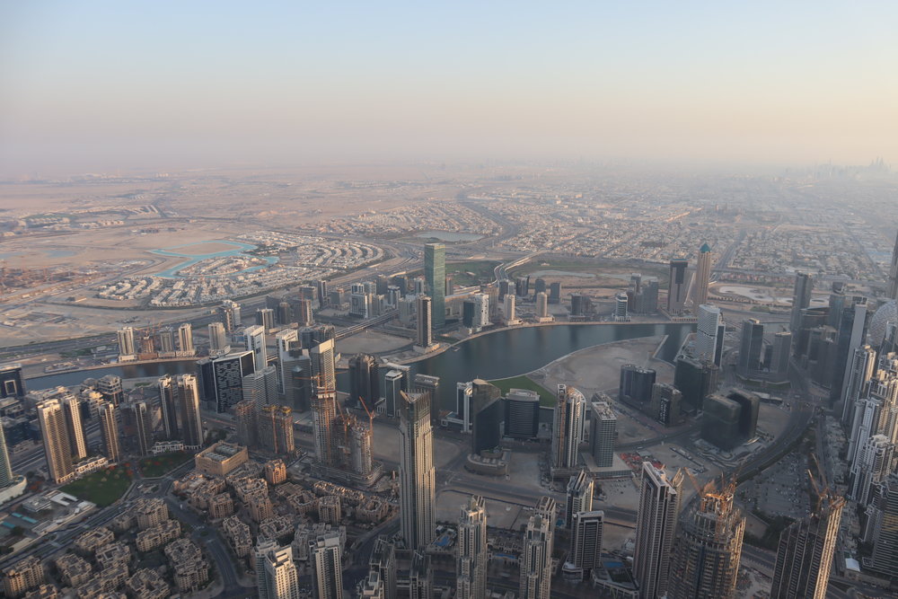 Views from the 148th floor of the Burj Khalifa