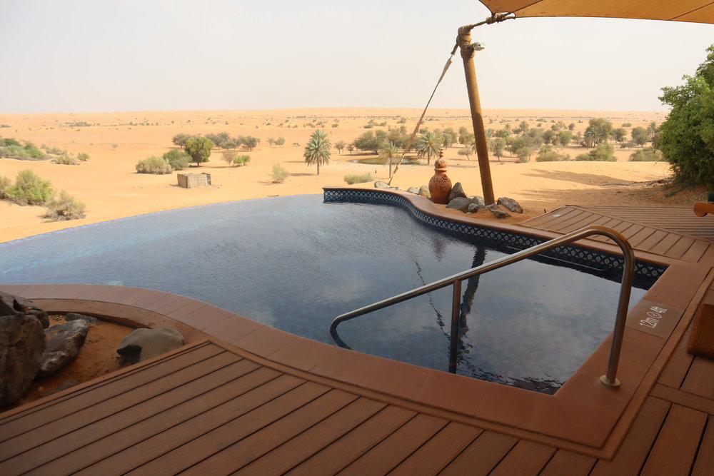 Private pool, Al Maha Desert Resort