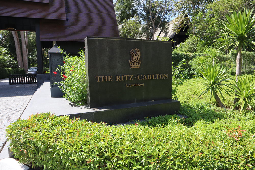 The Ritz-Carlton, Langkawi – Entrance sign