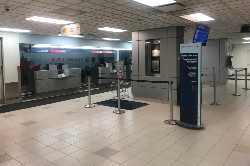 Saint John Airport – Air Canada check-in