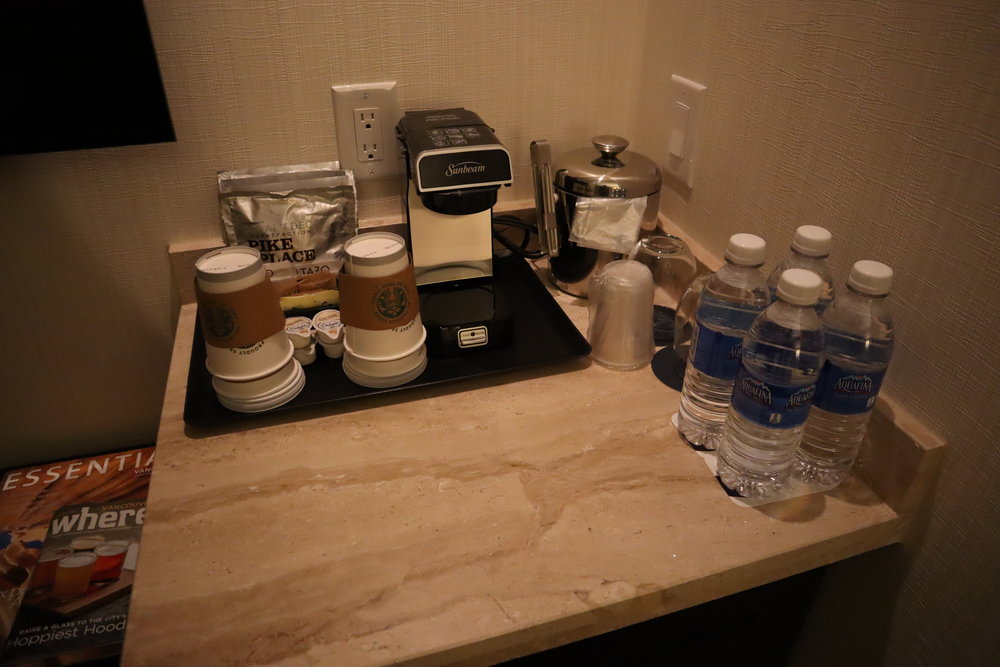 Sheraton Vancouver Wall Centre – Corner suite minibar