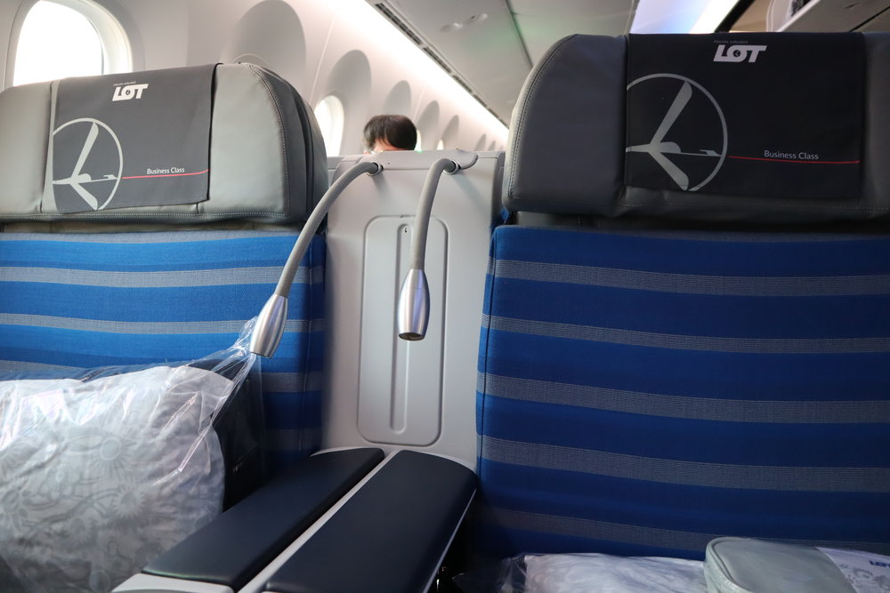 LOT Polish Airlines business class – Reading light