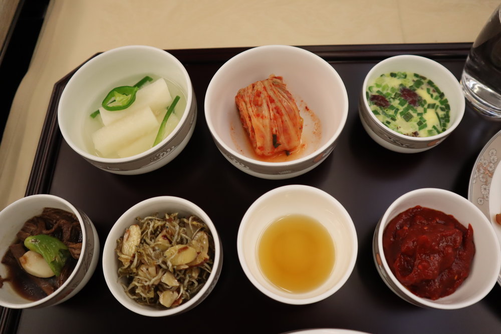 Asiana Airlines First Class – Korean side dishes