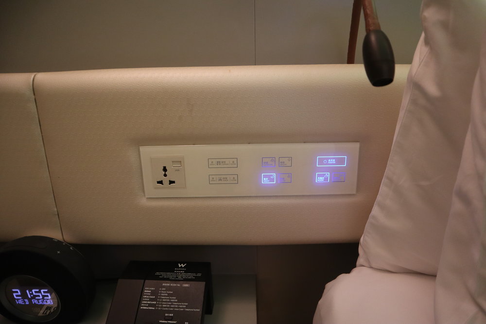 W Suzhou – Spectacular Room bedside controls