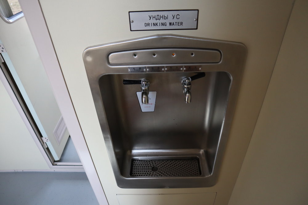 Trans-Mongolian Railway (UBTZ) Second Class – Water dispenser