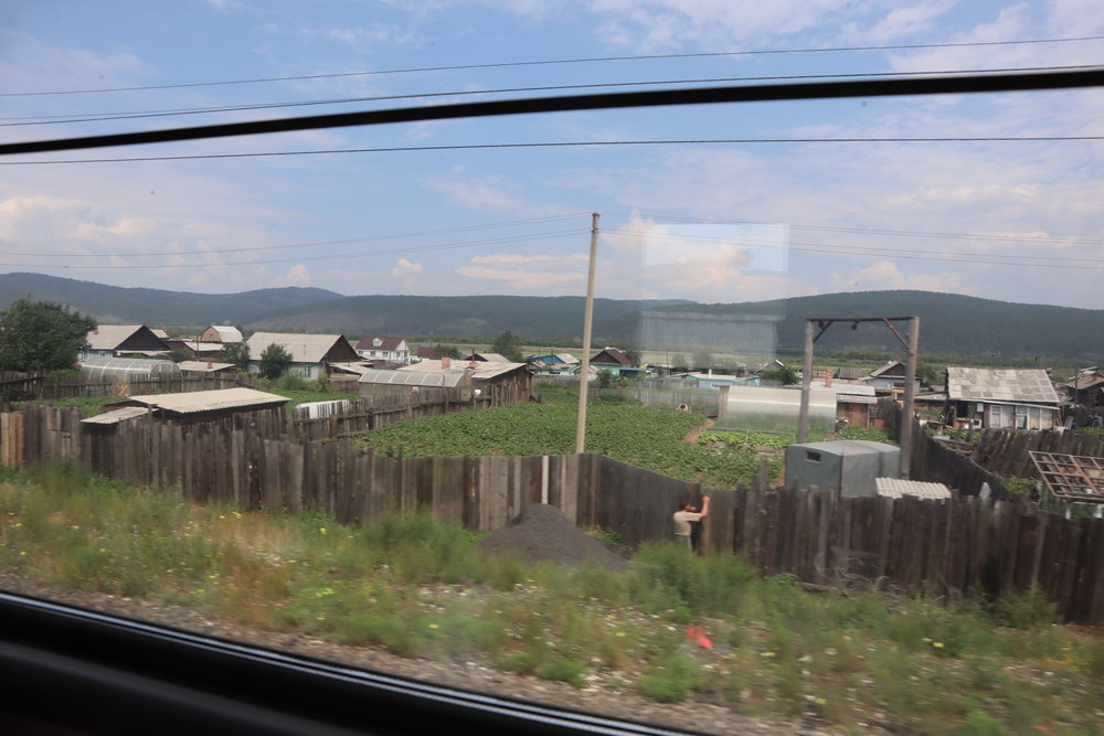 Trans-Mongolian Railway (RZD) Second Class – Scenery near Irkutsk