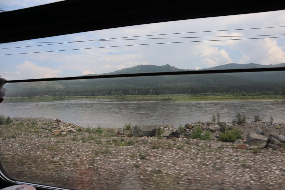 Trans-Mongolian Railway (RZD) Second Class – Scenery near Irkutsk