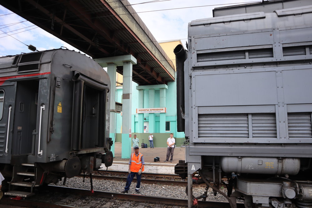 Locomotive change in Ulan-Ude