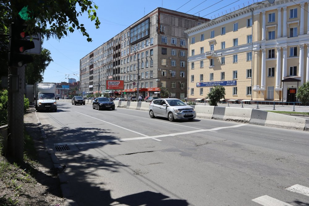 Street scene in Novosibirsk