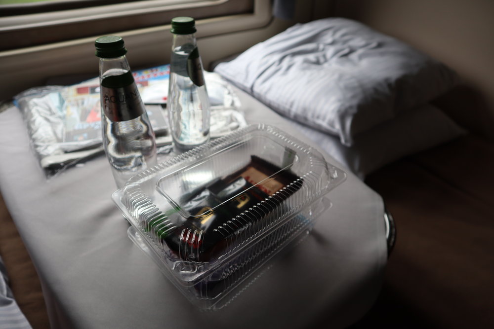 Trans-Siberian Railway First Class – Complimentary snack box